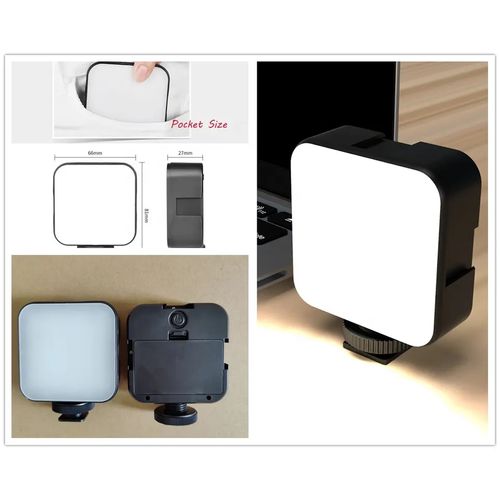 Kit De Vidéos Vlogging + Microphone + Trépied à Lumière LED