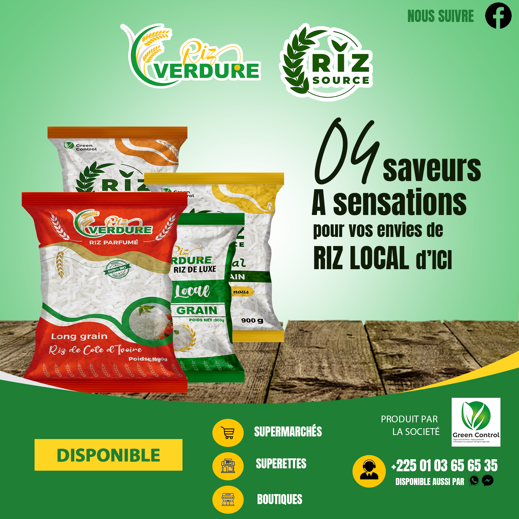 RIZ LOCAL BIO COTE D’IVOIRE