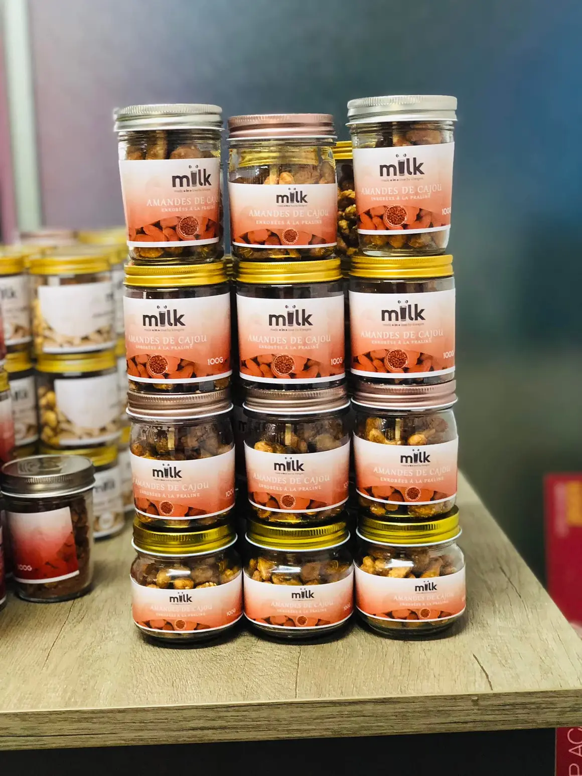 Noix de cajou enrobées au épices