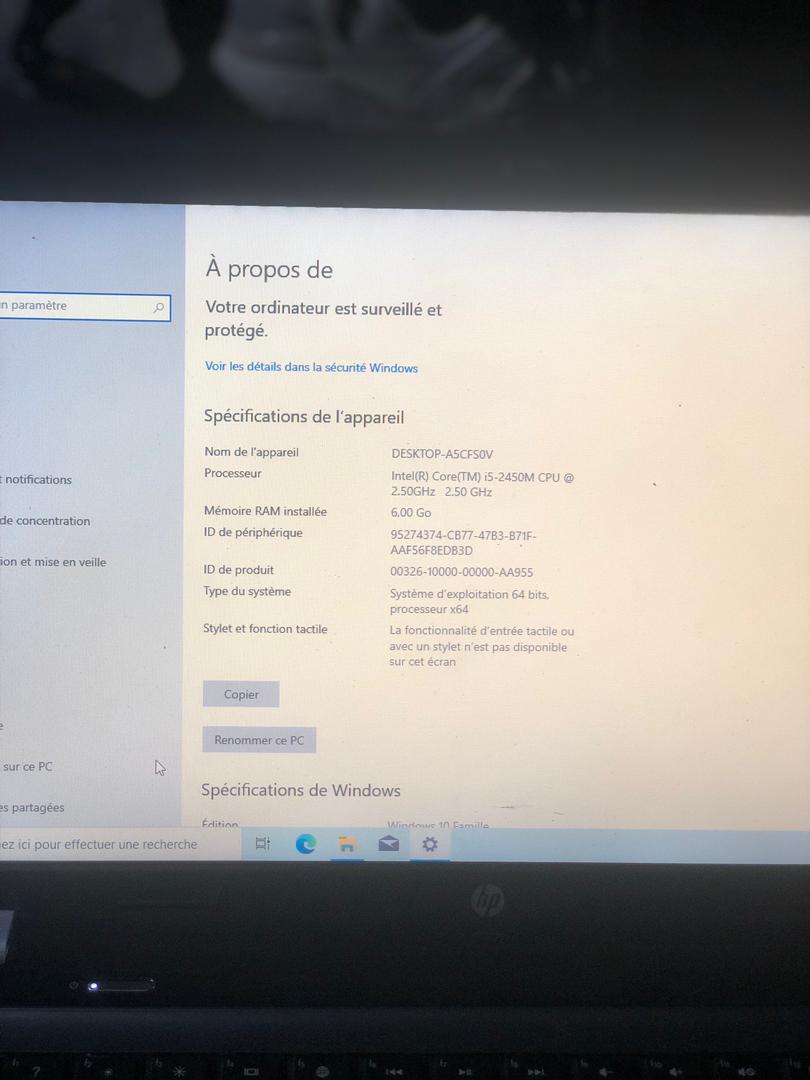 ordinateur portable HP CORE I5
