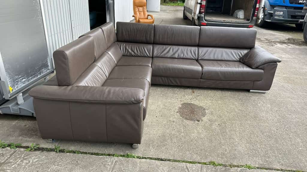 Salon cuir et tissu importés