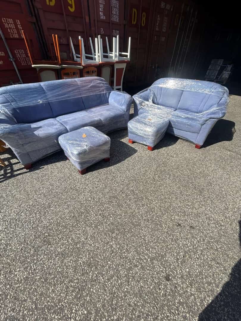 Salon cuir et tissu importés