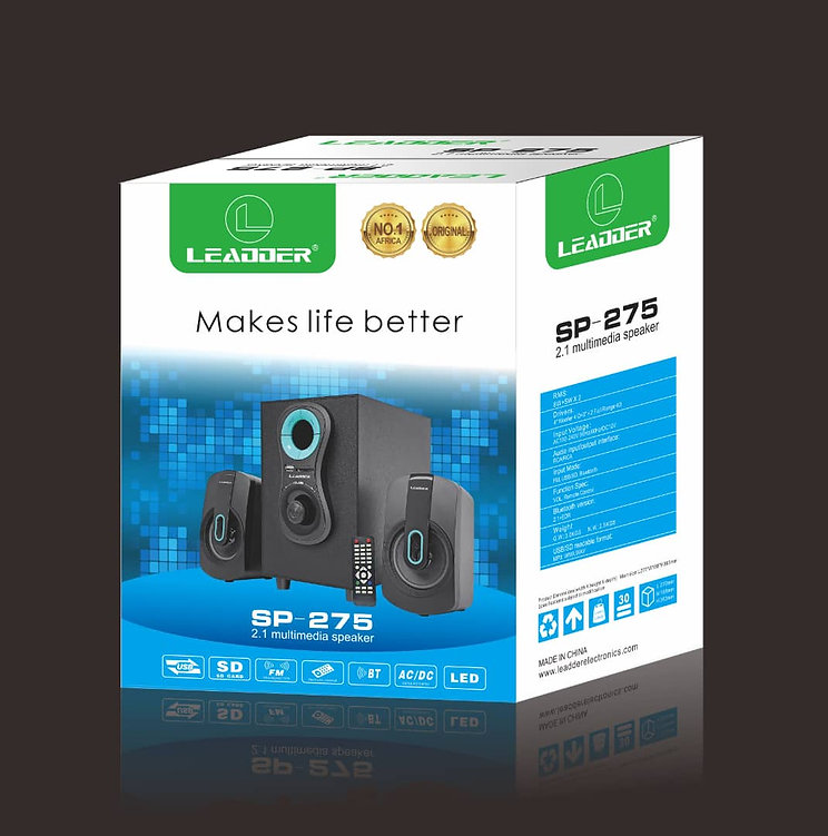 Haut-Parleur Multimédia Bluetooth Woofer Sp-275 /Mp3 /Usb/Card