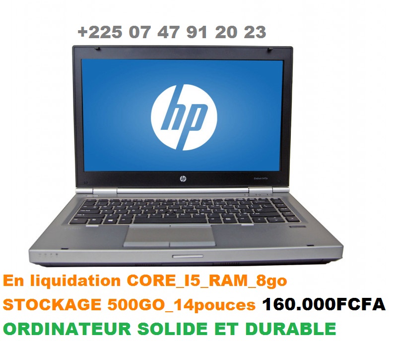 destockage hp elitebook 8470P core i5 RAM 8GO +225 0747912023