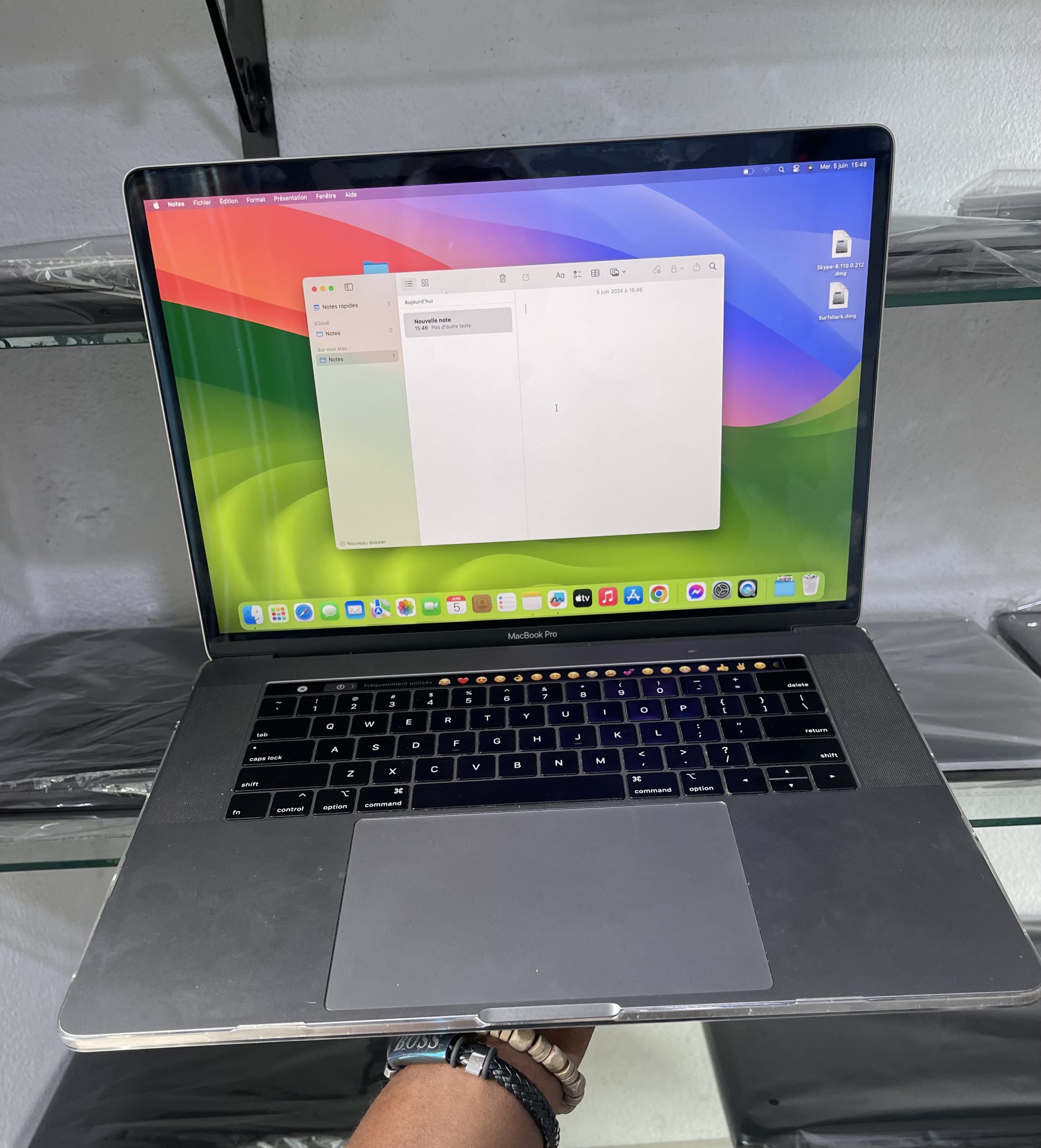 Pc MacBook Core i7 2018 Touch Bar 15″ pouces