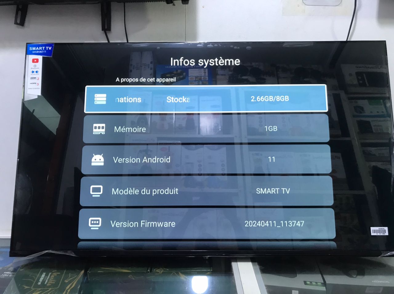 TV LEADDER 55 pouces Android UHD/4K – Android version 11