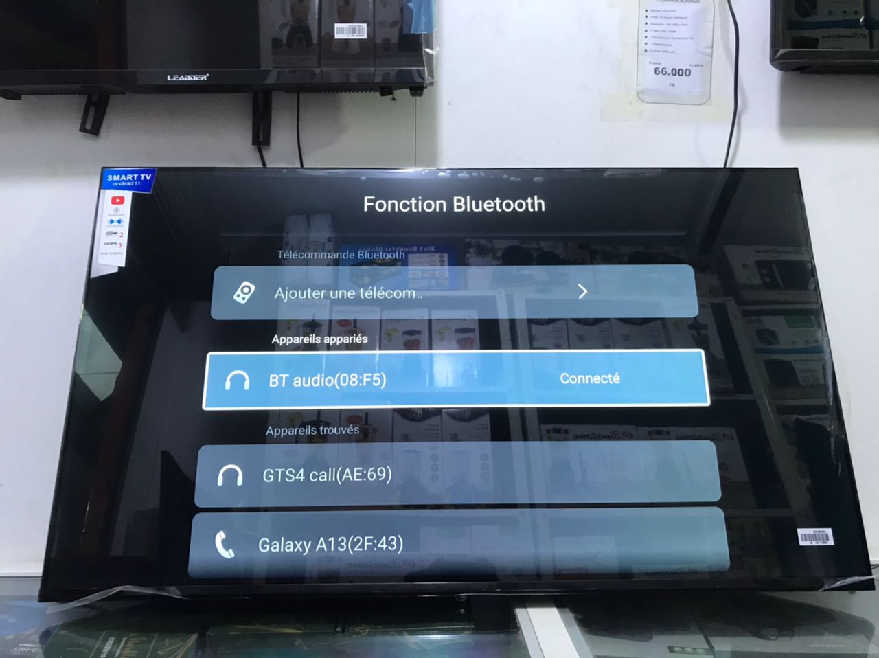 TV LEADDER 55 pouces Android UHD/4K – Android version 11