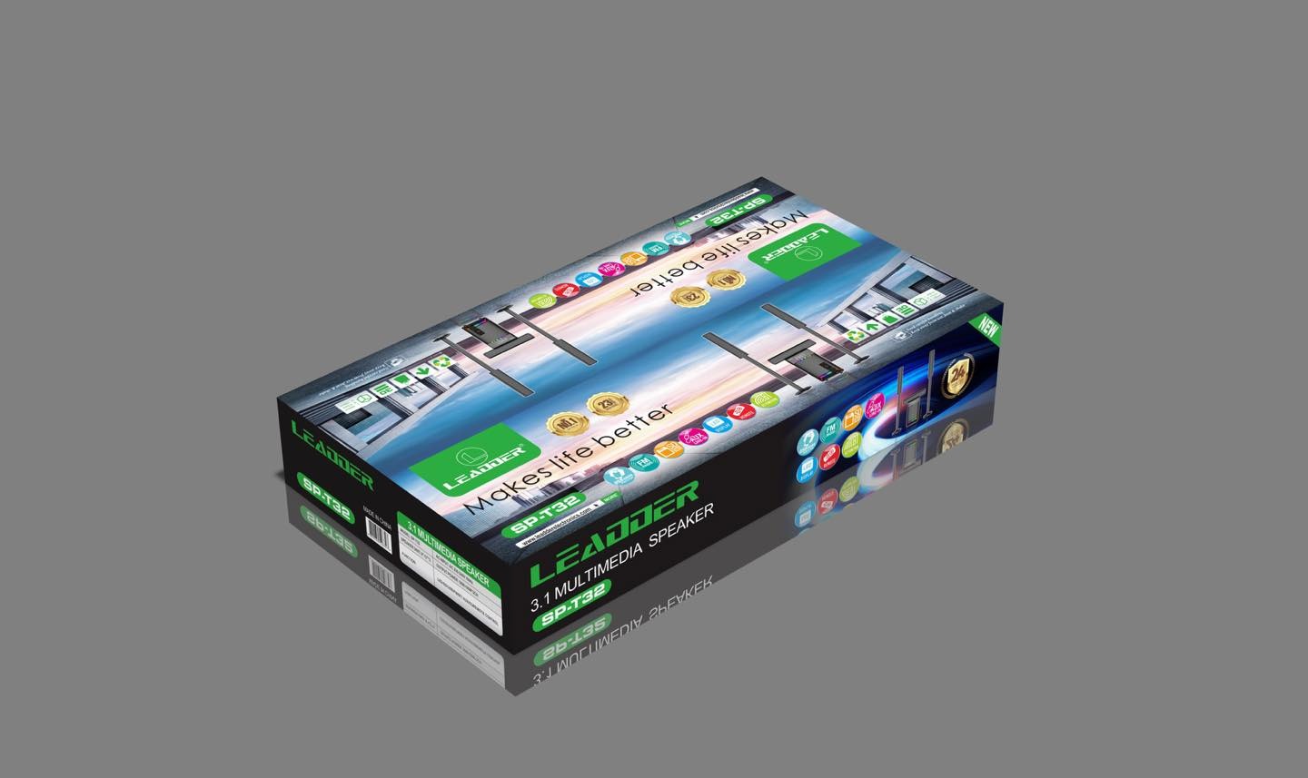 ENCEINTE MULTIMÉDIA 3.1 – BT/USB/SD/FM SP-T32