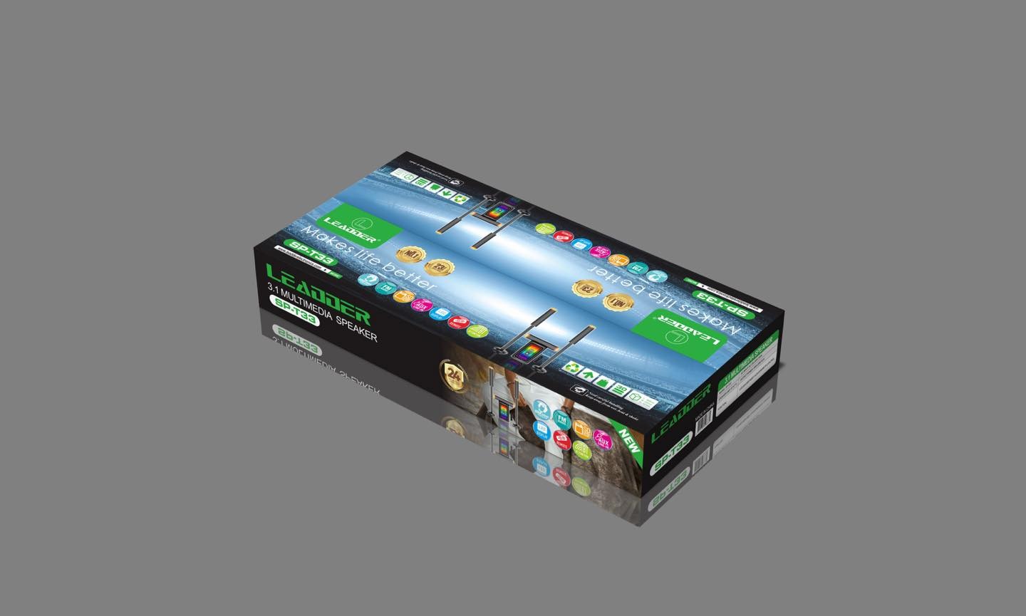 Home cinéma Leadder BT/USB/SD/FM 3.1