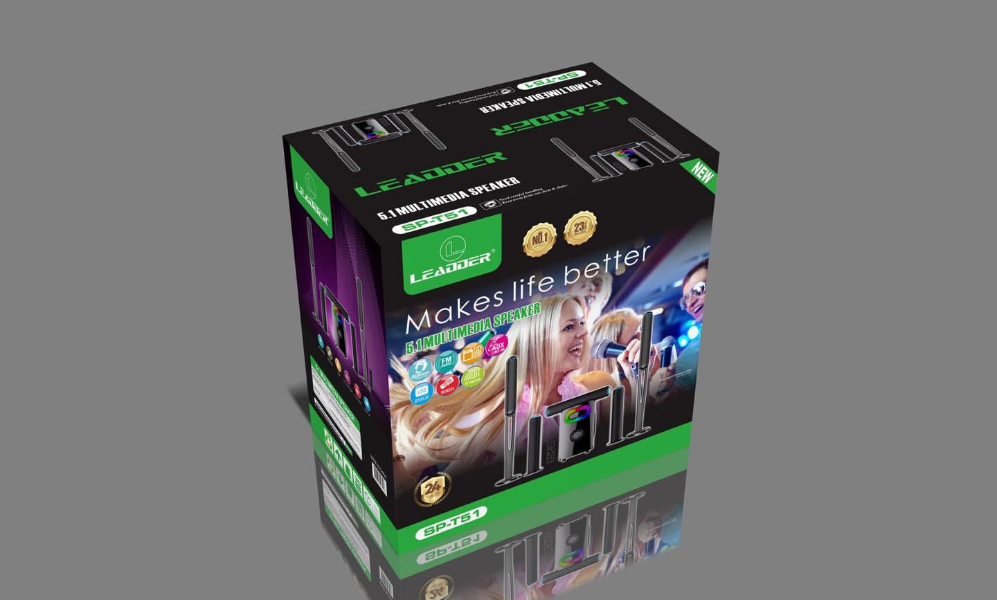 Home Cinéma BT/USB/SD/FM 5.1 – Leadder