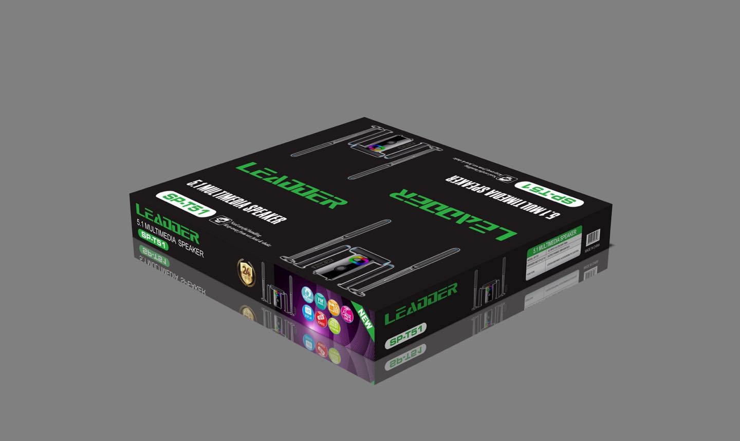 Home Cinéma BT/USB/SD/FM 5.1 – Leadder