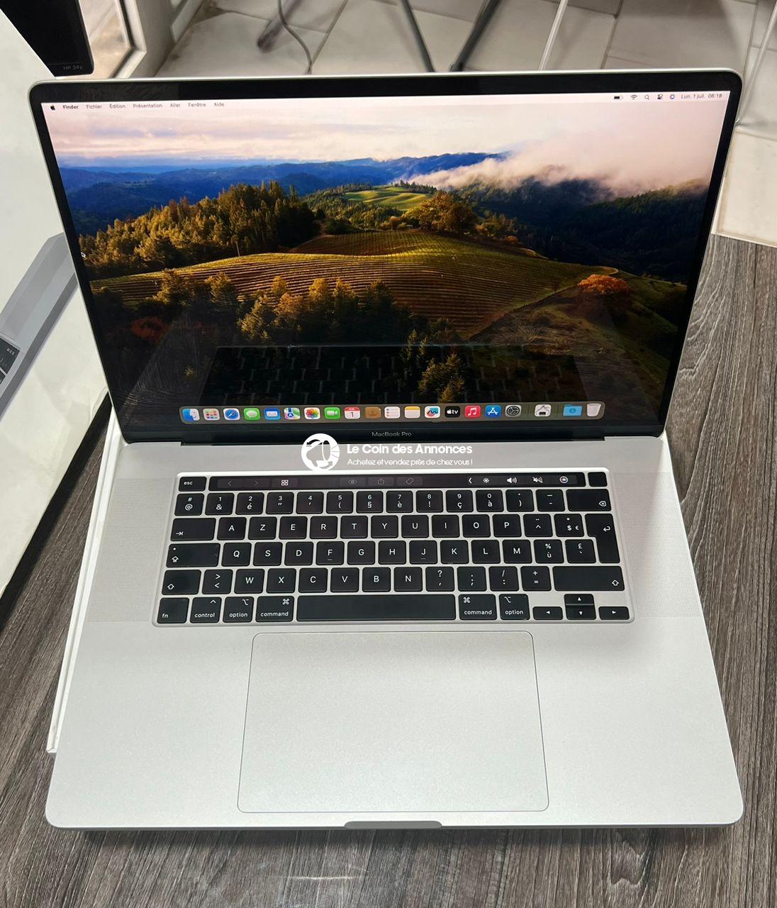 PC MacBook Pro Touch Bar Core i7 (Retina 16 pouce 2019)