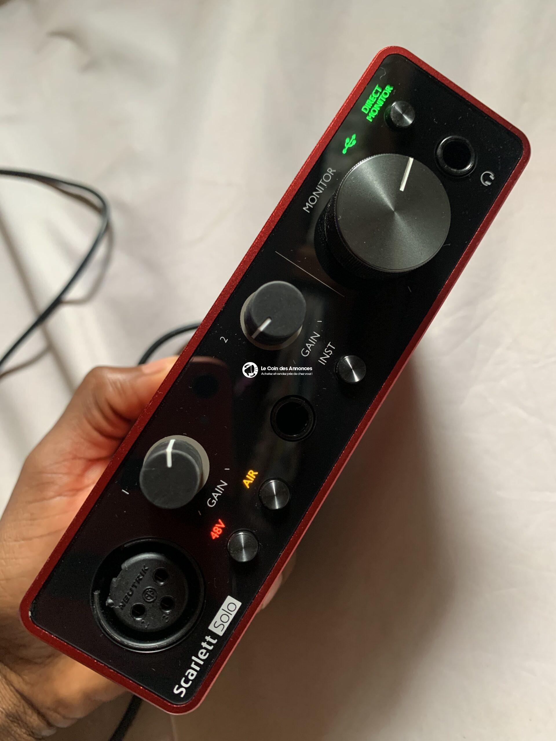 Pack Focusrite Scarlett Solo 3rd Génération
