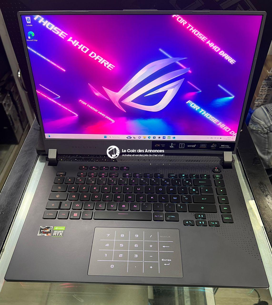 PC Gamers, Programmeurs, Architecture, Multimédia,Asus Rog Strix G513RW Ryzen 9