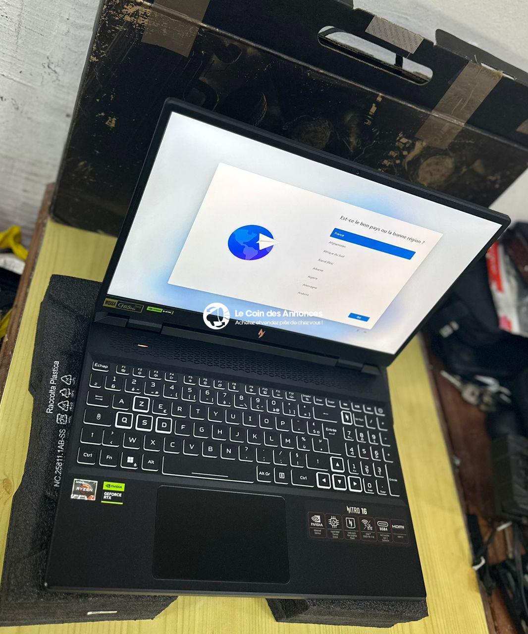 PC Gamers, Programmeurs, Architecture, Multimédia, Acer Nitro AN16-41 Ryzen 7