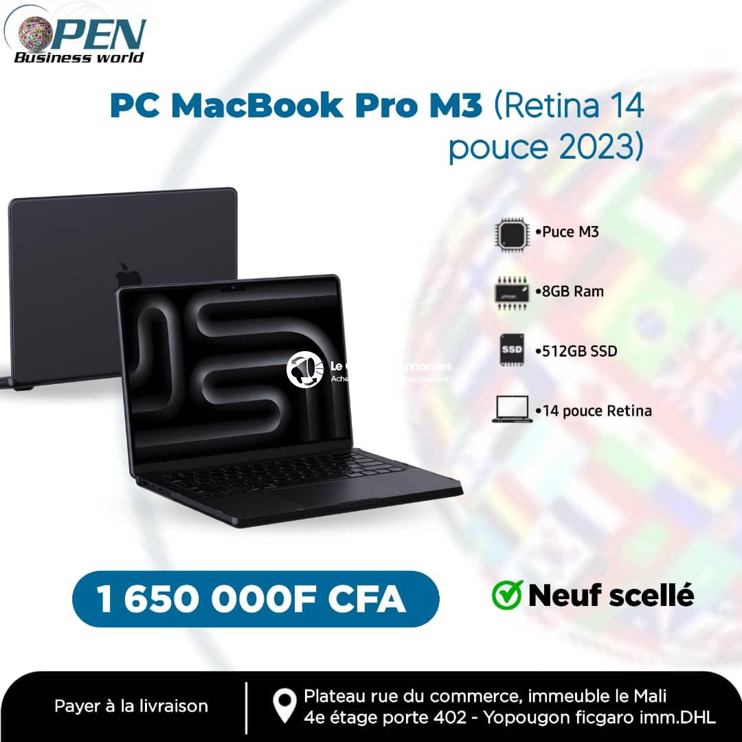 PC MacBook Pro M3 (Retina 14 pouce 2023)