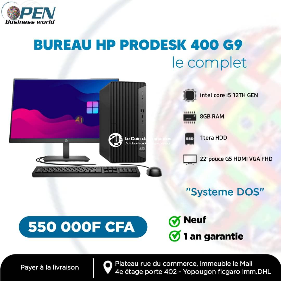BUREAU HP PRODESK 400 G9 12TH GEN intel core i5