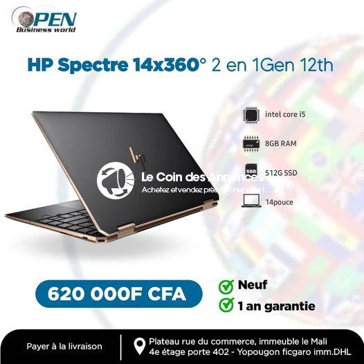HP Spectre 14×360° 2 en 1Gen 12th intel core i5 8GB RAM