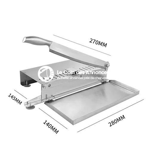 Trancheuse manuelle pour viande ,poulet, poisson, côtes, légumes, charcuterie en acier Inoxydable