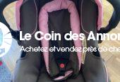 Siège auto rose bébé