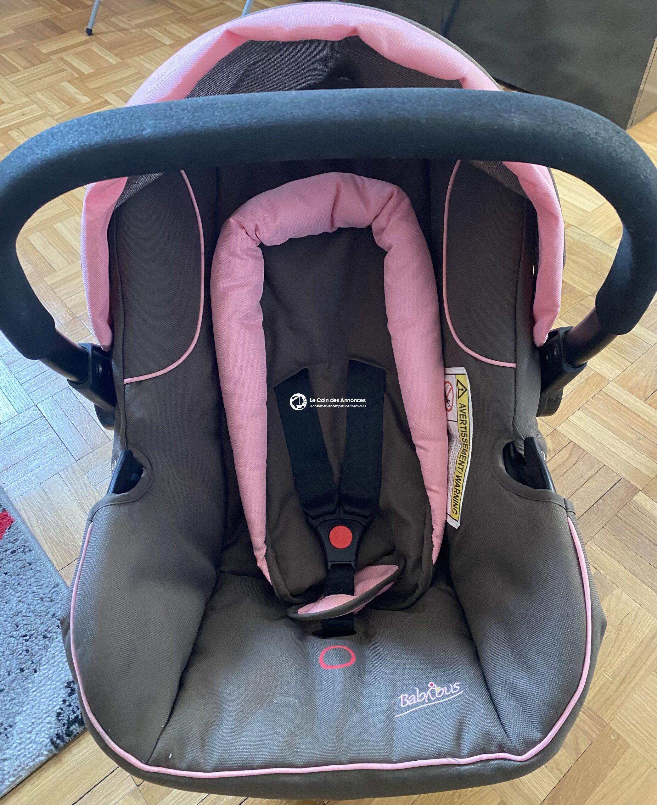 Siège auto rose bébé