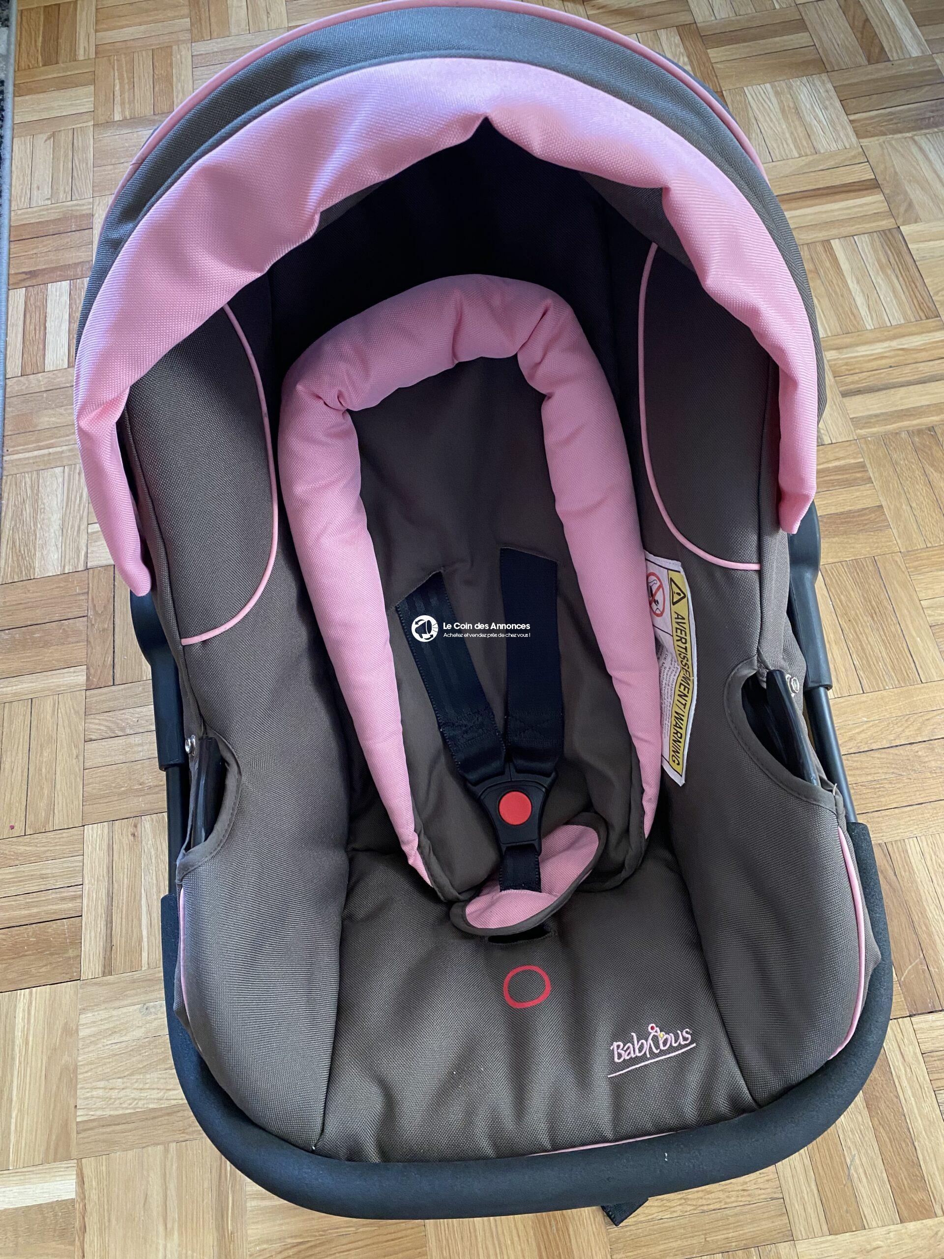 Siège auto rose bébé