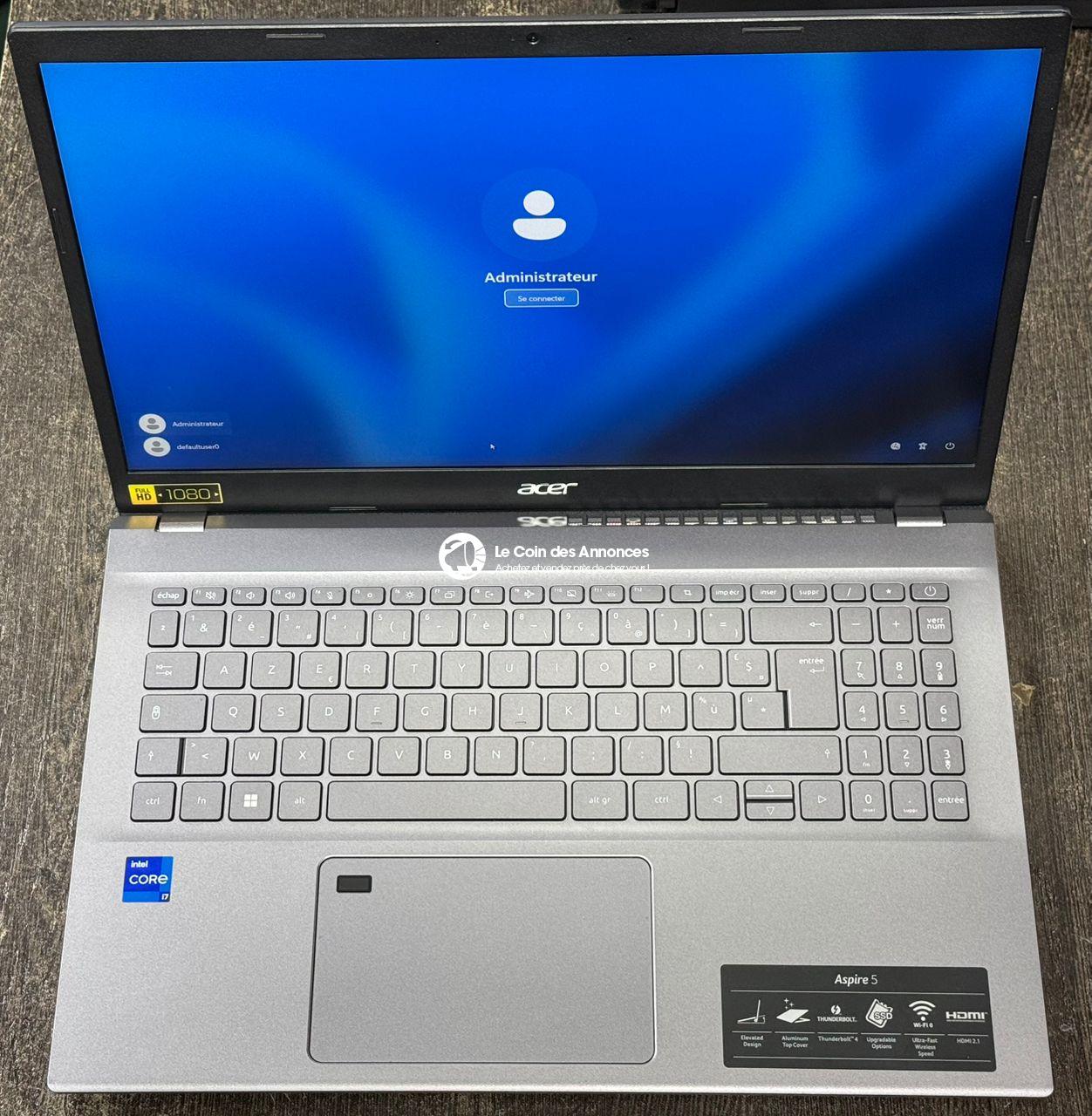 PC Acer Aspire5 Modèl N22C6 Core i7 12th génération 