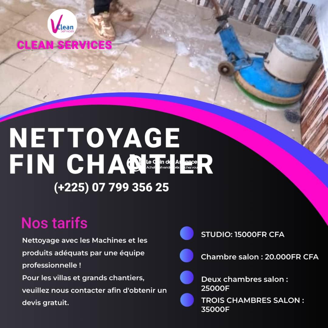Nettoyage Fin de chantiers
