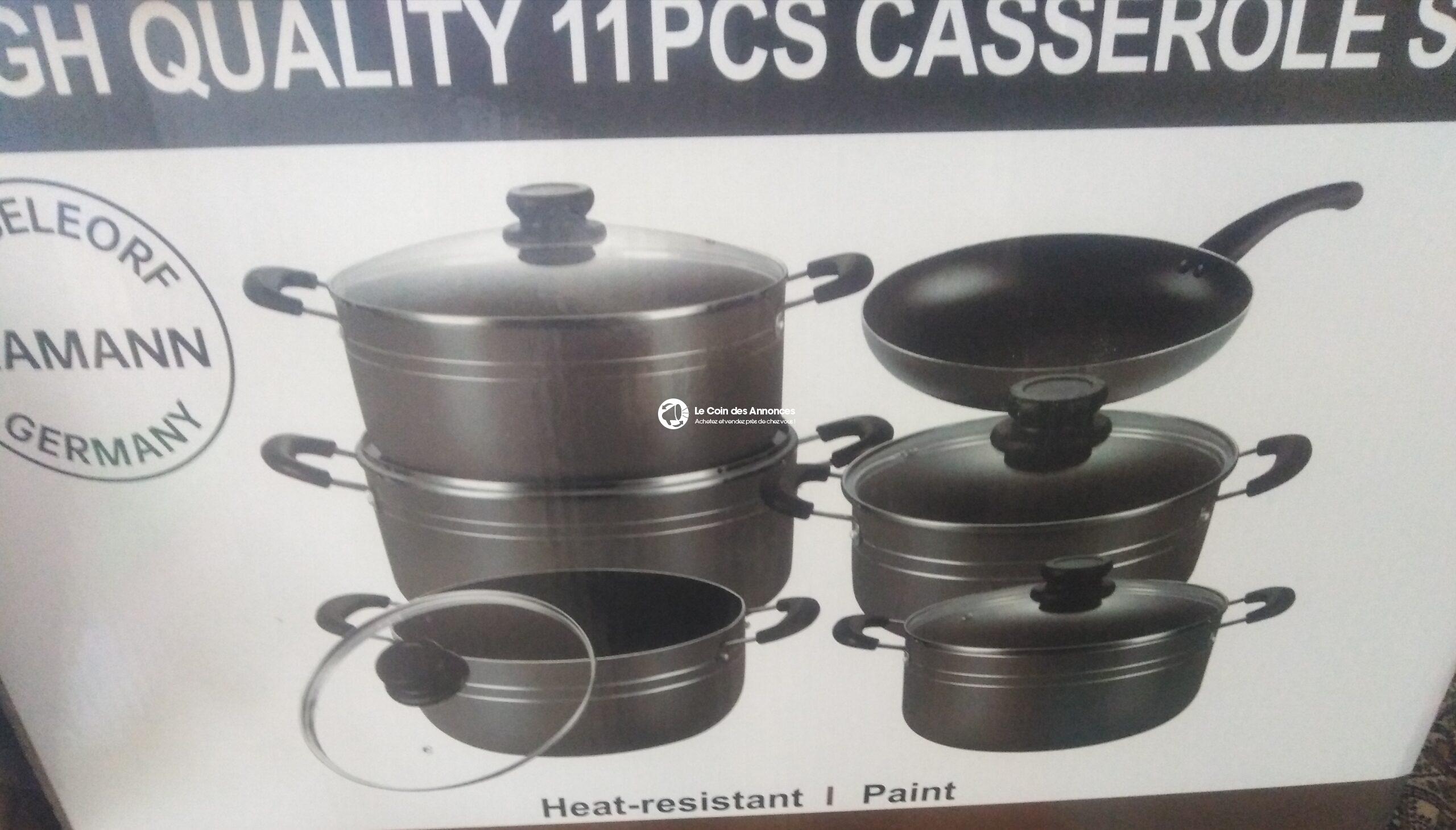 Set de Casseroles 11 Pièces Haute Qualité – Antiadhésif