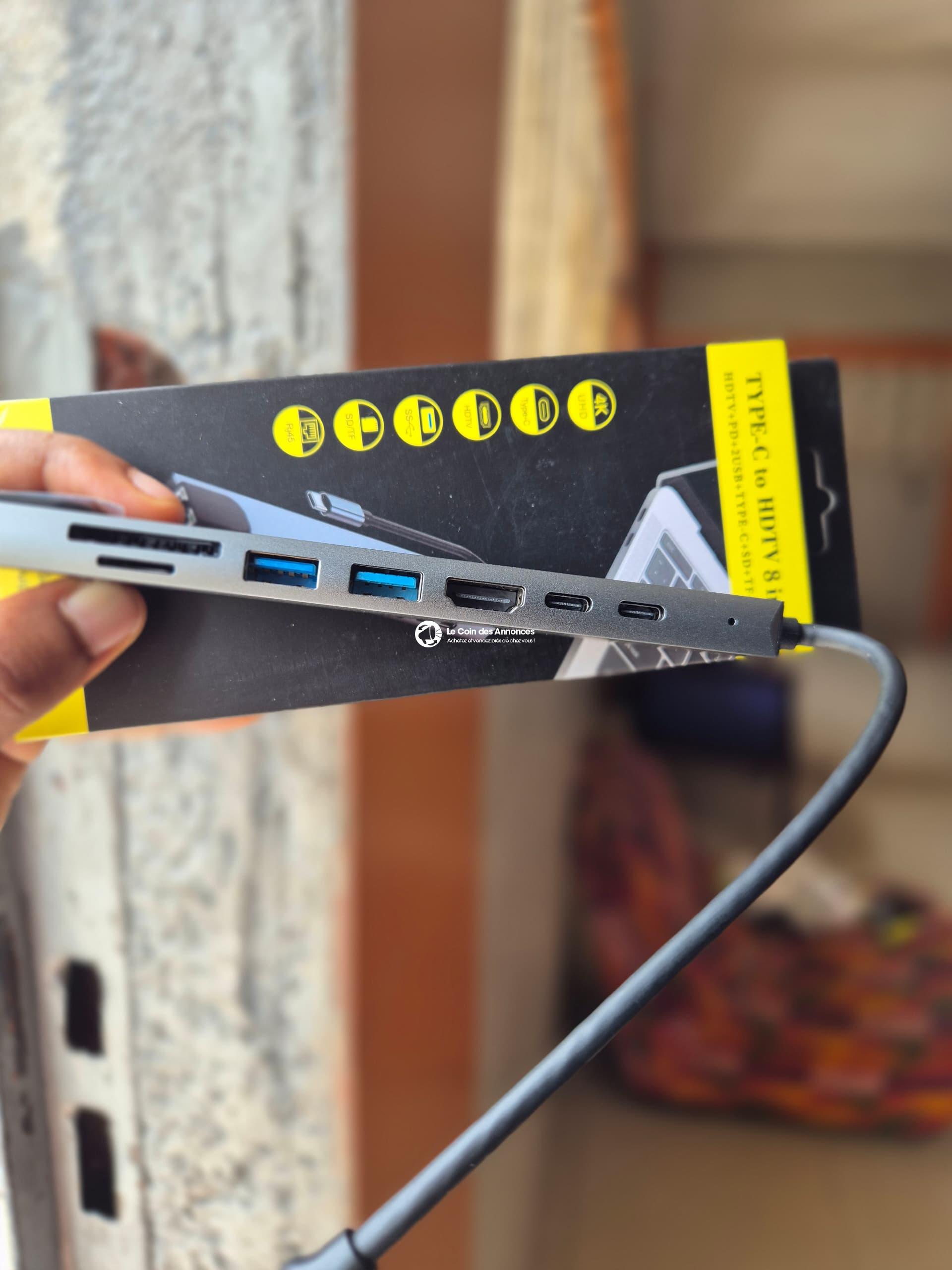 HUB USB HAUTE VITESSE 3.0 POUR ORDINATEUR ET CONSOLE