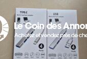 HUB USB HAUTE VITESSE 3.0 POUR ORDINATEUR ET CONSOLE