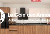 Mobilier de cuisine à partir de 1.500.000fcfa pour un espace fesant 4 mètres linéaire