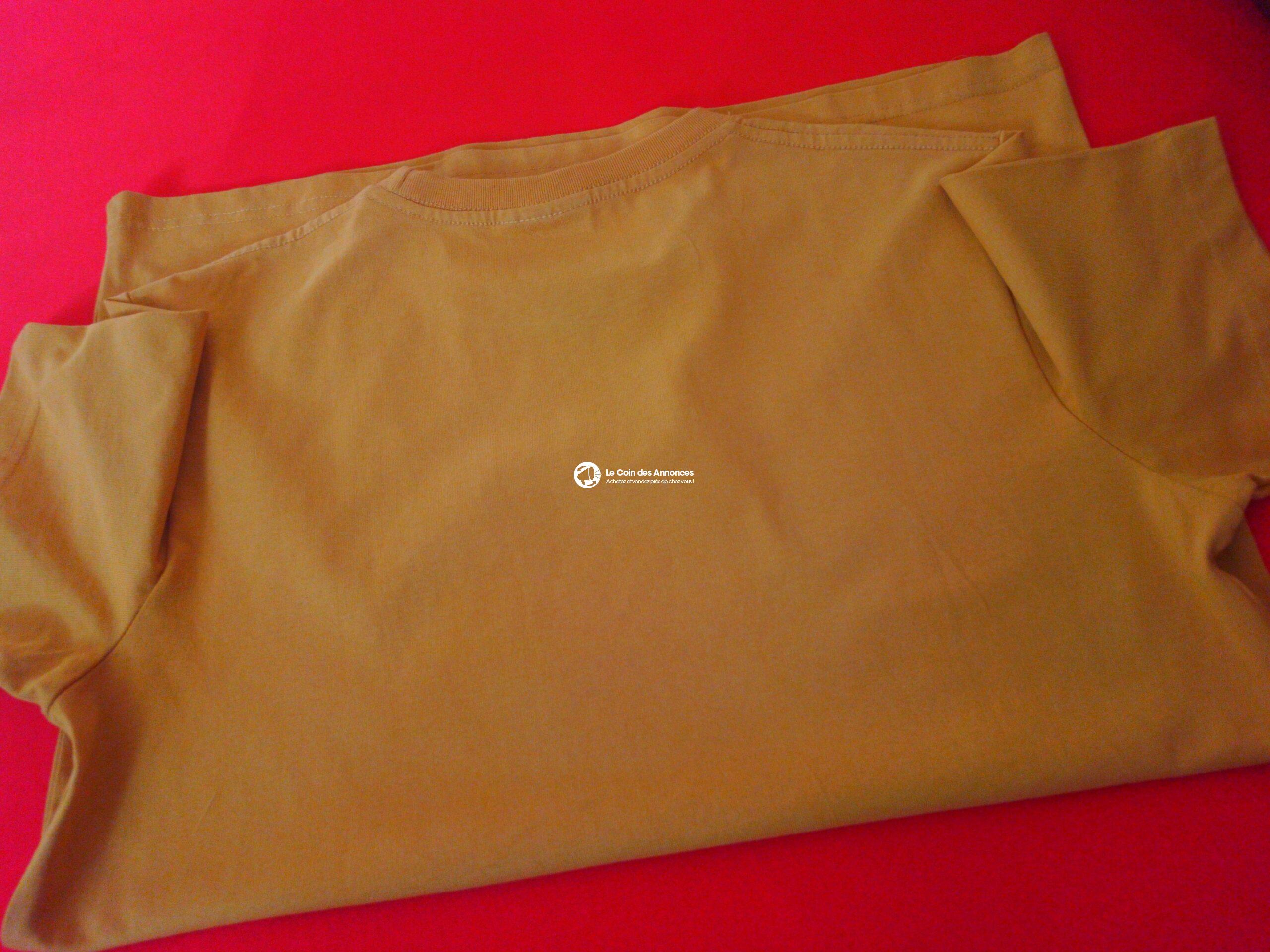 Tee-shirt jaune tendance “MUSIC”