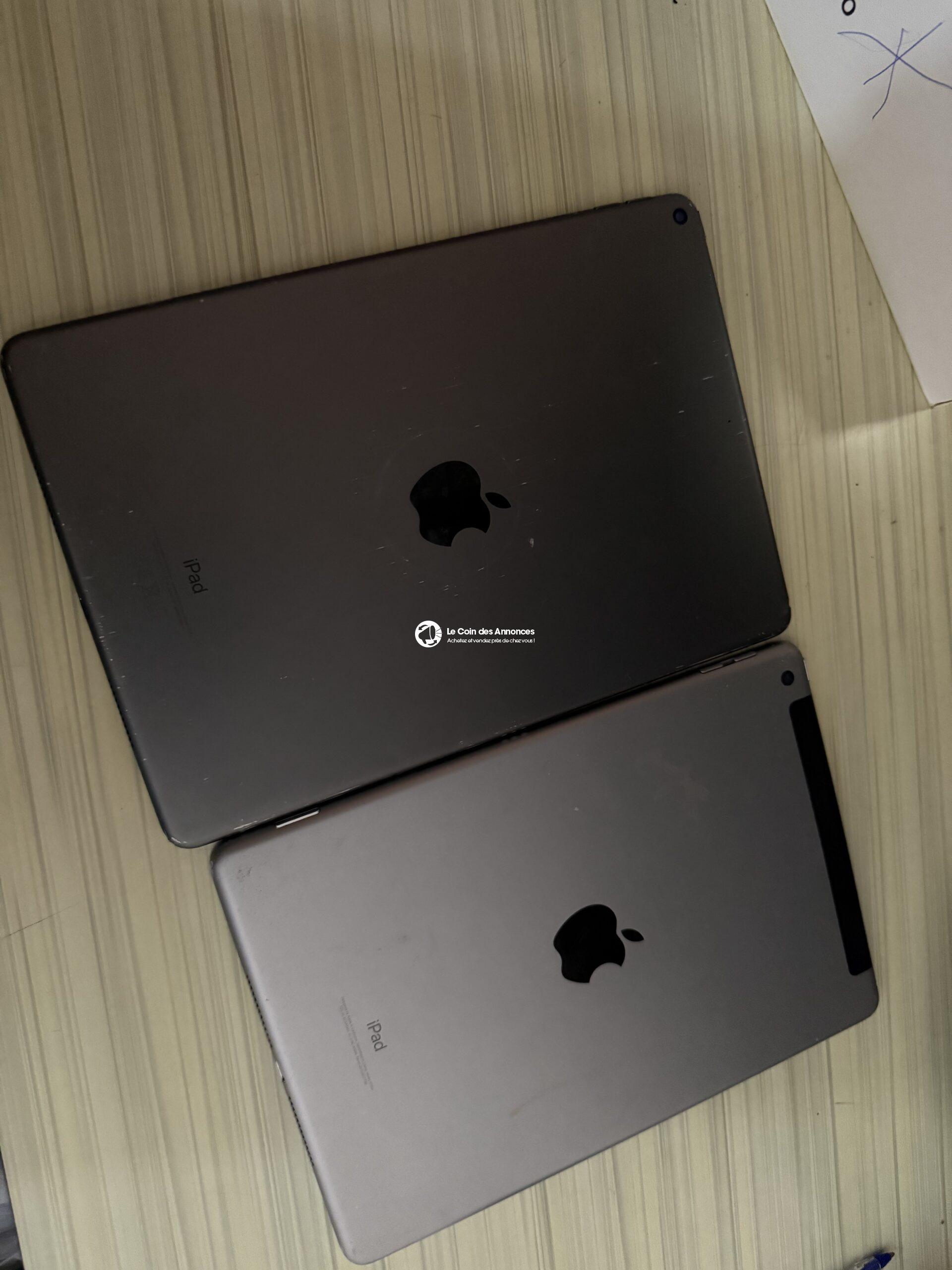 2 iPads fonctionnels – écran abîmé seulement(prix à débattre)