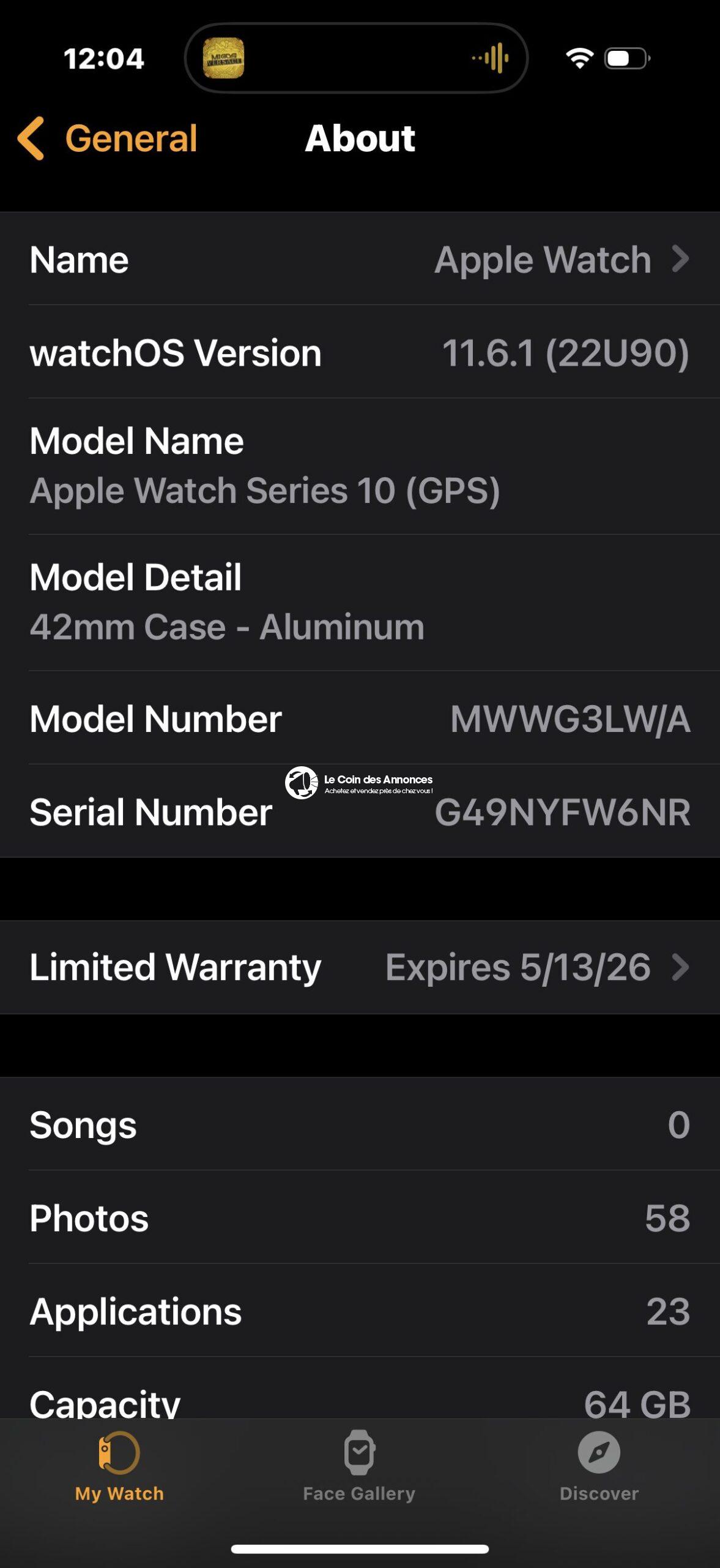 Apple watch serie 10 42MM