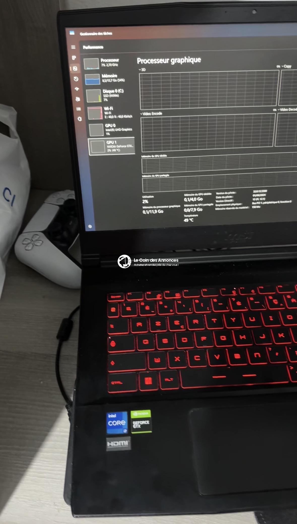 Pc portable gamer msi thin gf63